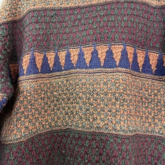 Vtg Marshall Fields Country Shop Wool Mens Sz M Chunky Grandpa Cardigan Sweater - Picture 11 of 15